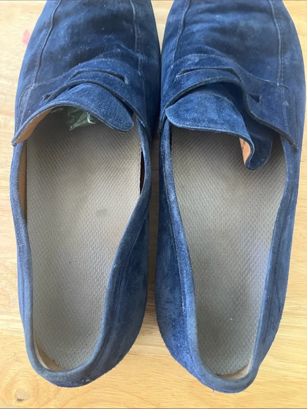 BALLYS Switzerland Navy Blue Suede Loafers Size: 11.5